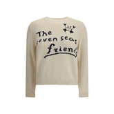 Max Mara Cream Cotton Sweatshirt